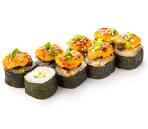 Запеченный с мидиями