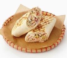 Шаверма с курицей в лаваше