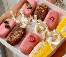 Чизкейки на палочке ассорти