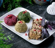 Ассорти пхали с баклажанами