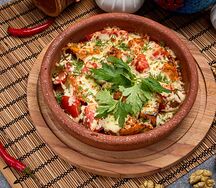 Баклажаны, запечённые с сыром и томатами