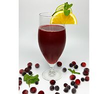 Морс из клюквы и черной смородины