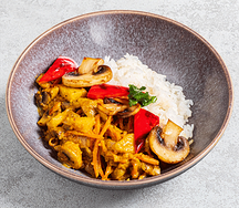 Жёлтый карри с овощами