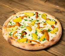 Пицца с опятами