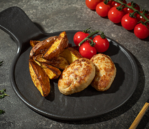 Куриные котлеты с картофелем по-деревенски