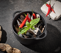 Мидии в сливочном соусе