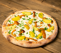 Пицца с опятами