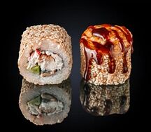 Ролл запеченный Блек Хот 