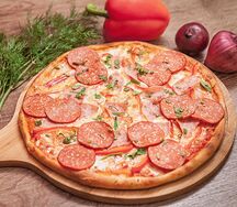 Пицца пепперони по-домашнему