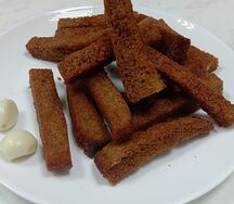 Гренки с чесноком