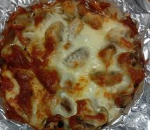 Запеченные шампиньоны с сыром