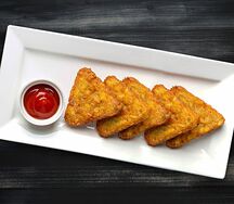 Хашбрауны с кетчупом