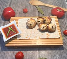 Шампиньоны на мангале