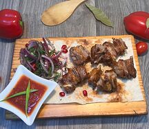 Шашлык из бараньих семечек