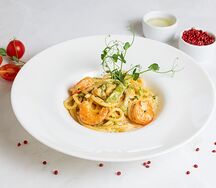 Паста с креветками