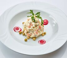 Оливье с куриным филе