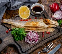 Шашлык из сибаса