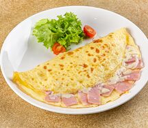Омлет с ветчиной и сыром