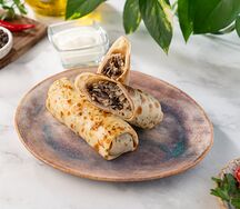 Блины с курицей, грибами со сметаной