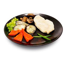 Куриное филе на пару с овощами