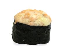 Запеченные суши Сяке с лососем