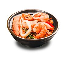 Китайский рис с морепродуктами