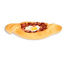 Хачапури по-аджарски с охотничьими колбасками