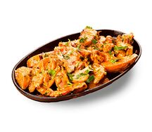 Сковорода со свининой и овощами