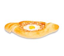 Хачапури по-аджарски с копченой курицей