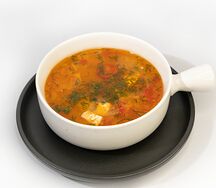 Фирменная уха На дровах с лососем