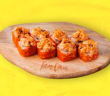 Запеченный ролл с креветкой