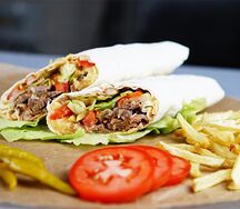 Донер в лаваше 1,5 порции с курицей