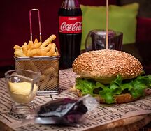 Биг сырный с мраморной говядиной