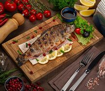 Форель на углях