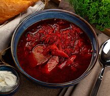 Борщ с мясом