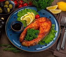 Стейк из семги