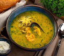 Суп с морепродуктами