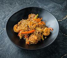 Рис с креветками