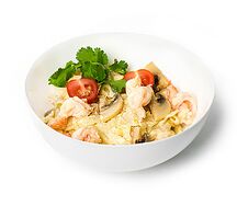 Сливочная паста с креветками