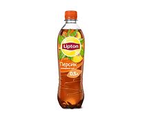 Холодный черный чай Lipton Персик