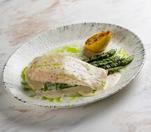 Лосось сувид со спаржей