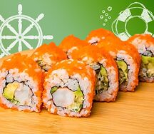 Ролл Калифорния с креветкой
