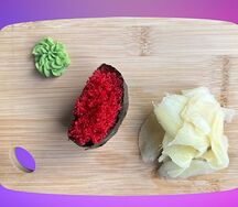 Гункан с икрой летучей рыбы