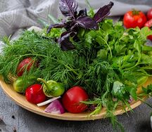 Букет из бакинской зелени