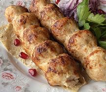 Люля из цыпленка с сыром