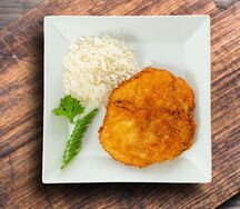 Куриное филе в кляре с гарниром