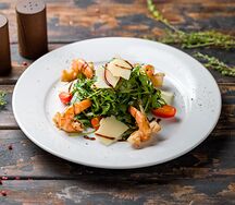 Салат Руккола с креветками