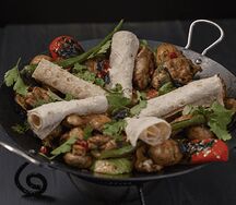 Садж из курицы с овощами