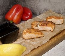 Лосось на вертеле