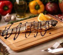 Сибас на углях